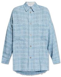 IRO - Zennae Tweed Collared Long-sleeve Shirt - Lyst