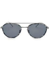 Thom Browne - Oval Frame Sunglasses - Lyst