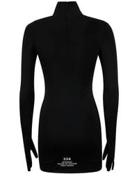 Vetements - Maison De Couture Printed Turtleneck Gloved Dress - Lyst