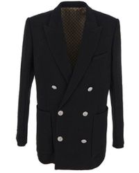 Balmain - Double-breasted Tailored Blazer - Lyst