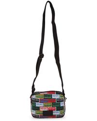 Kenzo Poppy-patch Messenger Bag - Black