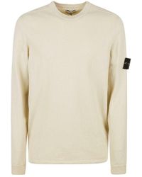 Stone Island - Compass Patch Crewneck Knitted Jumper - Lyst