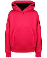 Moncler - Logo Patch Panelled Hoodie - Lyst