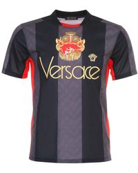Versace Embroidered Soccer Jersey - Multicolour