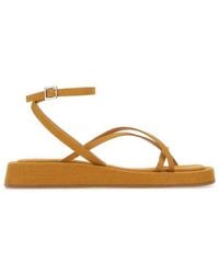 Gia Borghini - Open Toe Flatform Sandals - Lyst