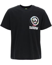 Barrow Smiley Logo Printed T-shirt - Black
