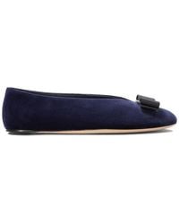 Ferragamo - Vanna Bow-Detailed Ballet Flats - Lyst