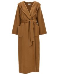 P.A.R.O.S.H. - Long Belted Coat Coats, Trench Coats - Lyst
