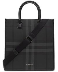Burberry 'denny Slim' Shopper Bag - Black