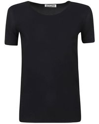Jil Sander - Round Neck Plain Slim T-shirt - Lyst