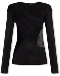 Givenchy - Top With Lace Insert - Lyst