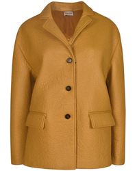 Miu Miu - Buttoned Fitted Jacket - Lyst