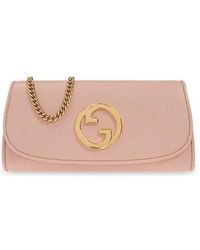 Gucci - 'blondie' Leather Wallet With Chain - Lyst