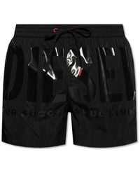 DIESEL - Bmbx-ken-37 Denim-print Swim Shorts - Lyst