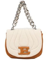 Ermanno Scervino - Logo Patch Chain Small Clutch Bag - Lyst