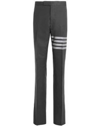 Thom Browne - 4-bar Turn-up Hem Tailored Trousers - Lyst