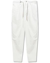 Emporio Armani - Ribbed Trousers - Lyst
