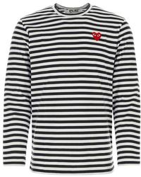 COMME DES GARÇONS PLAY - Striped Long-sleeve T-shirt - Lyst