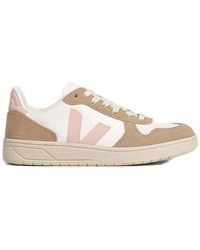 Veja - V-10 Panelled Low-top Sneakers - Lyst