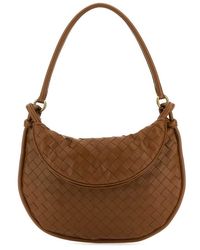 Bottega Veneta - Caramel Leather Medium Gemelli Shoulder Bag - Lyst