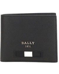 Bally - Bevye Logo Plaque Bi-fold Wallet - Lyst
