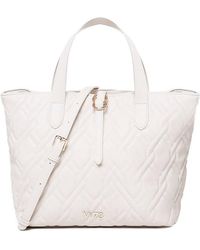 V73 - Margaret Logo Lettering Top Handle Bag - Lyst
