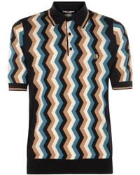 Dolce & Gabbana - Multicolour Silk Polo Shirt - Lyst