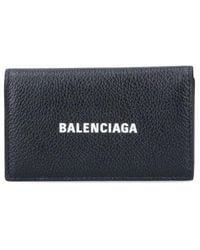 Balenciaga - Logo Print Key Case - Lyst