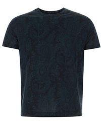 Etro - Printed Cotton T-shirt - Lyst