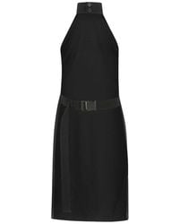 Burberry - Sleeveless Mini Bib Dress - Lyst