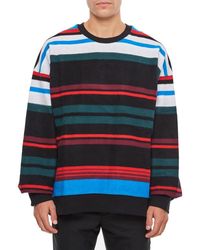 Missoni - Striped Crewneck Sweatshirt - Lyst