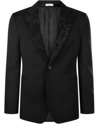 McQueen - Black Wool Blazer - Lyst