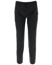 Chloé Pleated Cropped Pants - Black