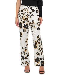 Boutique Moschino - Animal Printed High-waisted Trousers - Lyst
