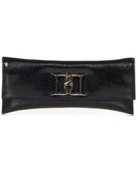 DSquared² - Monogram Calfskin Fold-Over Clutch - Lyst