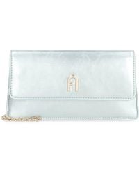 Furla - Diamante Logo Plaque Foldover Top Clutch Bag - Lyst