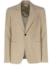 Burberry - Wool Tailored Jacket - Lyst