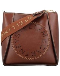 Stella McCartney - Leather Logo Small Bag - Lyst