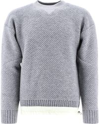 Sacai - Drawstring Sweater - Lyst