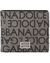 Dolce & Gabbana - Jacquard Logo Wallet - Lyst