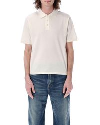 Saint Laurent - Cassandre Short-sleeved Polo Shirt - Lyst