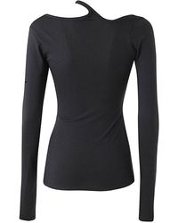 Low Classic - Cut-out Detail Long Sleeve Top - Lyst
