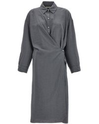 Lemaire - Twisted Dresses Gray - Lyst