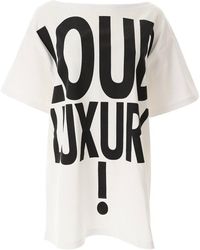 Moschino - Slogan Printed Crewneck T-shirt - Lyst