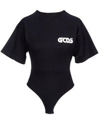 Gcds Gilda Bodysuit With Roundy Logo - Black