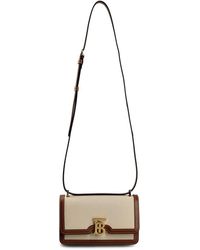 Burberry - Tb Mini Canvas & Leather Shoulder Bag - Lyst