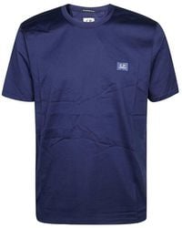 C.P. Company - Logo Patch Crewneck T-Shirt - Lyst