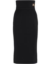 Dolce & Gabbana Jersey Stretch Skirt - Black