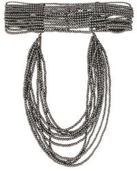Brunello Cucinelli - Draped Beaded Necklace - Lyst