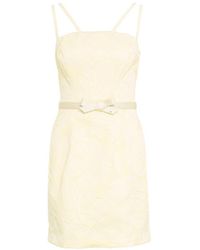 Elisabetta Franchi - Floral Pattern Mini Dress - Lyst